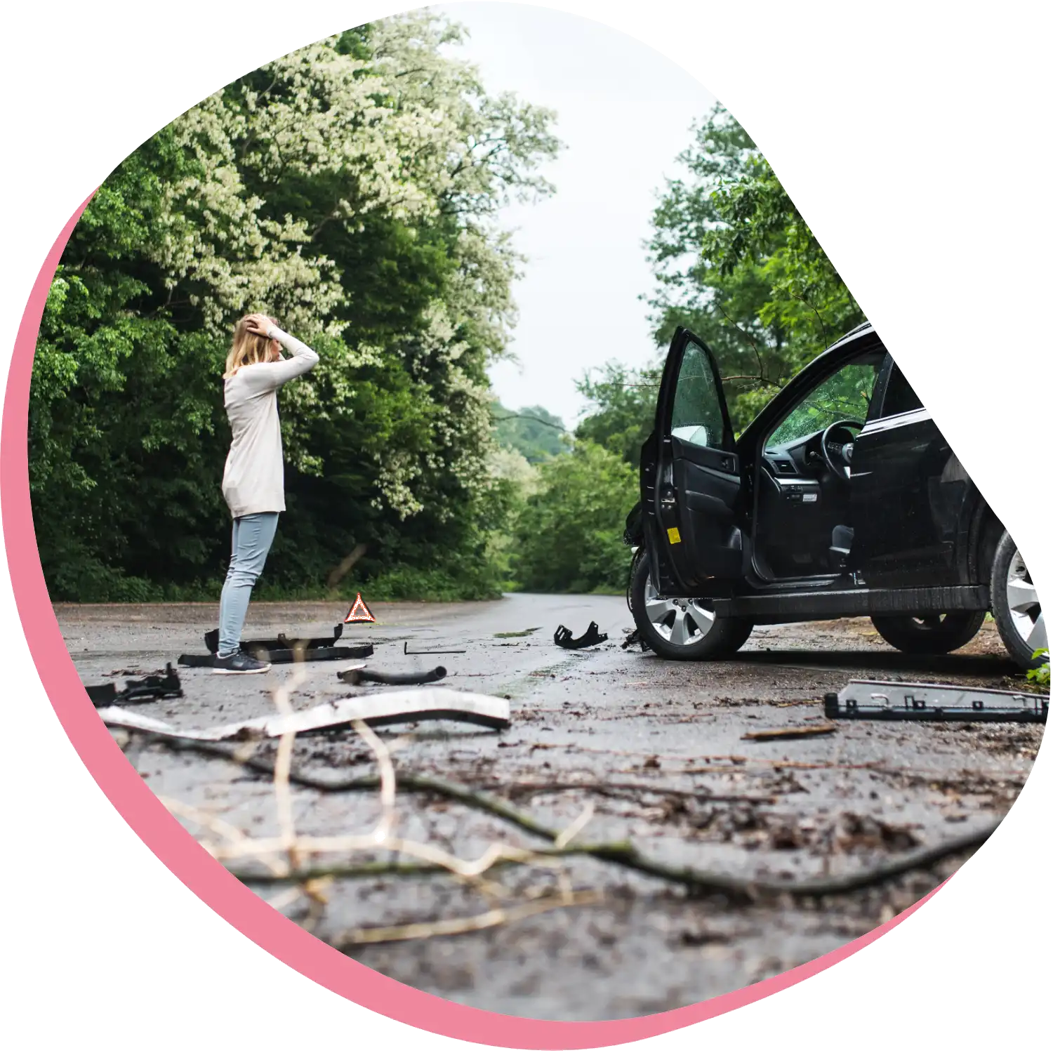 Car Accident Photo - Learn more about what to expect from a car accident claim if you are partially at-fault for the accident